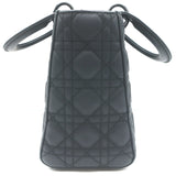 Christian Dior Lady Dior Medium Bag Black Ultramatte Cannage Calfskin Crossbody