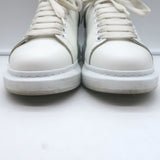 Alexander McQueen Oversized Sneakers White Leather & Black Suede Size 40.5