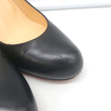 Christian Louboutin Simple 85 Pumps Black Leather Size 38.5