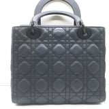 Christian Dior Lady Dior Medium Bag Black Ultramatte Cannage Calfskin Crossbody