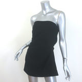 Proenza Schouler Gathered Strapless Top Black Crepe Size 10
