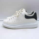 Alexander McQueen Oversized Sneakers White Leather & Black Suede Size 40.5
