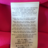 Tom Ford Oversized Satin Shirt Bright Pink Silk-Blend Size 42 Long Sleeve Blouse