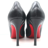 Christian Louboutin Simple 85 Pumps Black Leather Size 38.5