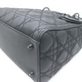 Christian Dior Lady Dior Medium Bag Black Ultramatte Cannage Calfskin Crossbody