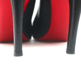 Christian Louboutin Simple 85 Pumps Black Leather Size 38.5