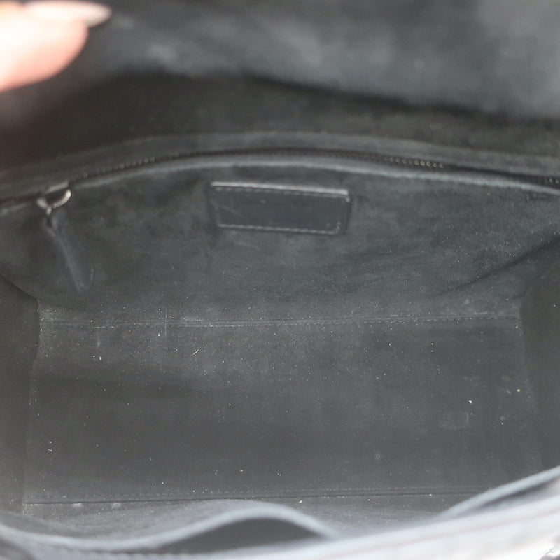 Christian Dior Lady Dior Medium Bag Black Ultramatte Cannage Calfskin Crossbody