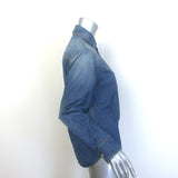 Bottega Veneta Washed Denim Shirt Medium Blue Size 40 Long Sleeve Top