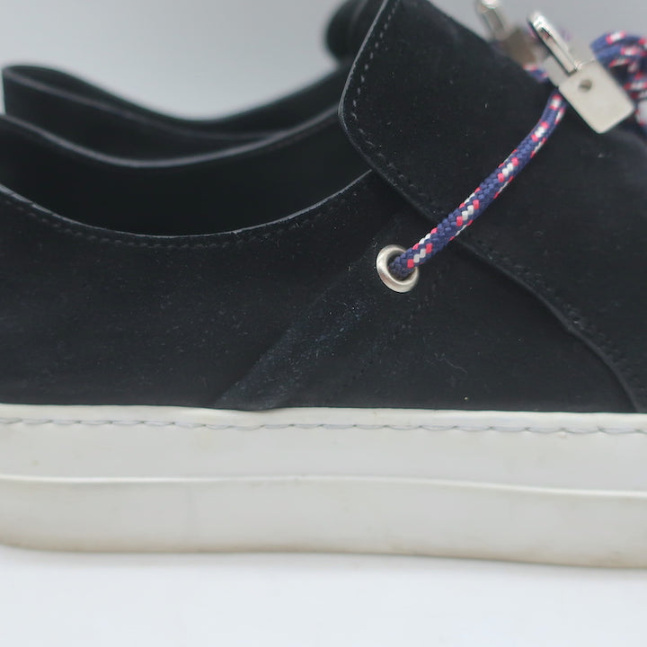 Buscemi Sabot Campo Low Top Sneakers Black Suede Size 41