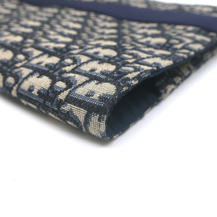 Christian Dior Oblique Kit Voyage Travel Bag Ecru/Navy Jacquard Canvas NEW