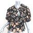 Ulla Johnson Puff Sleeve Top Nadya Black Floral Print Size 4 Tie-Neck Blouse
