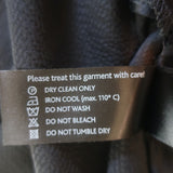 More Noir Julia Long Sleeve Maxi Dress Black Textured Silk Satin Size Large