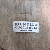 Brunello Cucinelli Pleated Linen High-Rise Pants Beige Size US 6