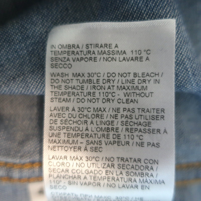 Bottega Veneta Washed Denim Shirt Medium Blue Size 40 Long Sleeve Top