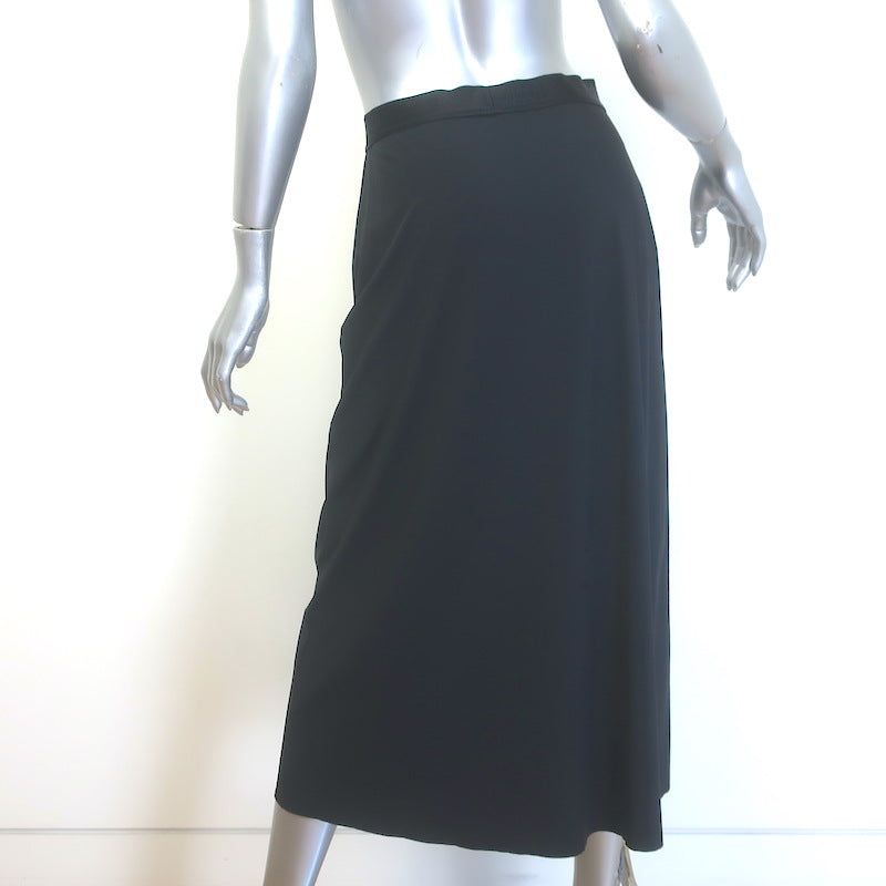 Wolford A-Line Midi Skirt Black Stretch Jersey Size Medium