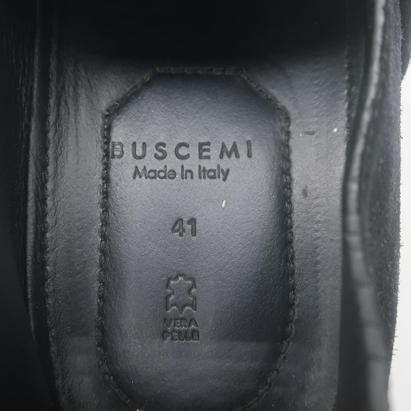 Buscemi Sabot Campo Low Top Sneakers Black Suede Size 41