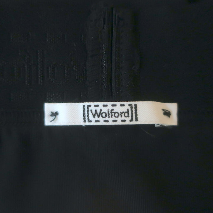 Wolford A-Line Midi Skirt Black Stretch Jersey Size Medium