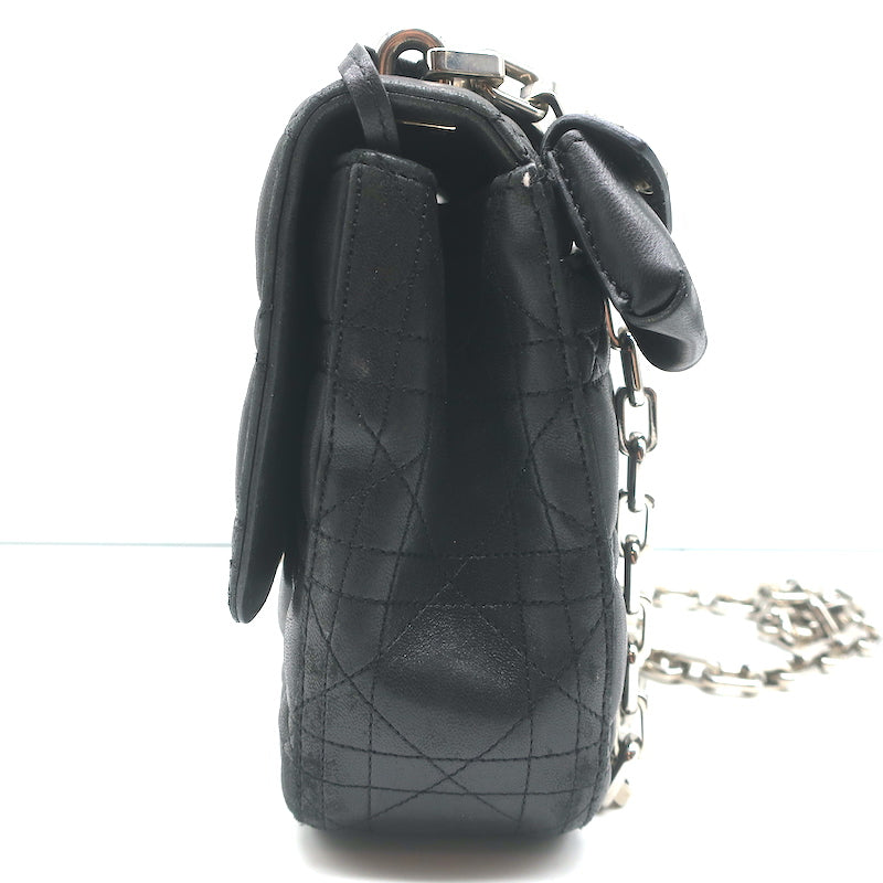 Christian Dior Miss Dior Medium Crossbody Bag Black Cannage Quilted Leather