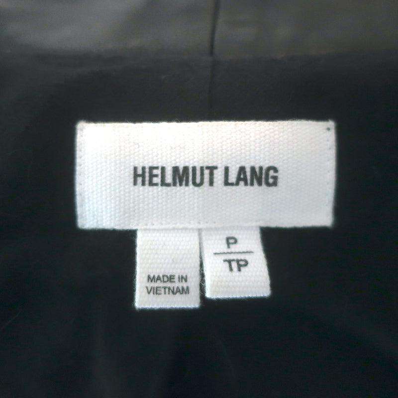 Helmut Lang Radar Double-Zip Jacket Black Felt &amp; Lamb Leather Size Petite