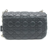 Christian Dior Miss Dior Medium Crossbody Bag Black Cannage Quilted Leather