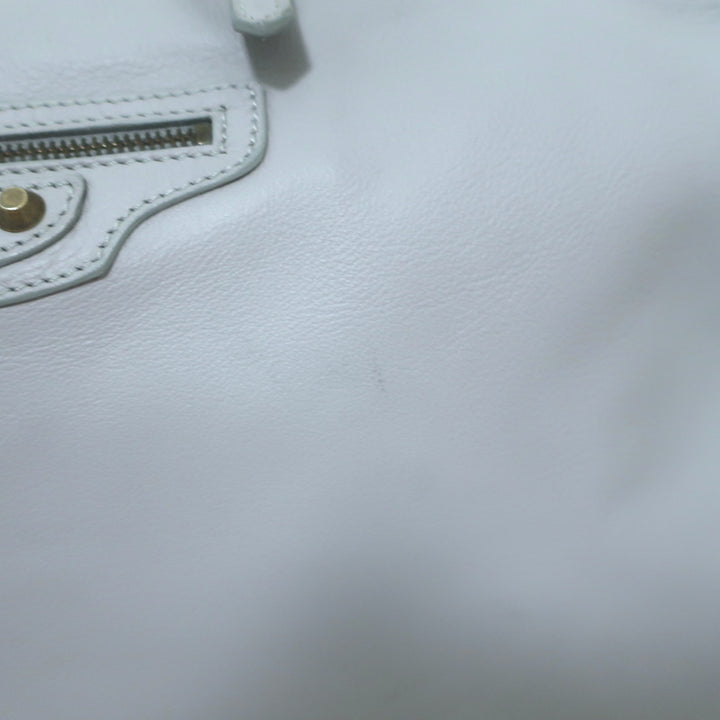 Balenciaga Papier A4 Large Tote Bag Light Blue Leather
