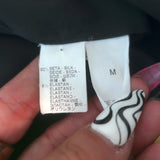 Brunello Cucinelli Drawstring Jumpsuit Charcoal Stretch Silk Size Medium