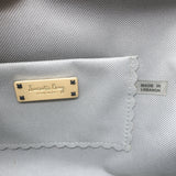 Sarah's Bag Beaded Pill Print Large Clutch Gray Canvas