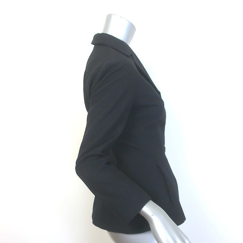 Christian Dior Bar Jacket Black Wool-Mohair Size US 4