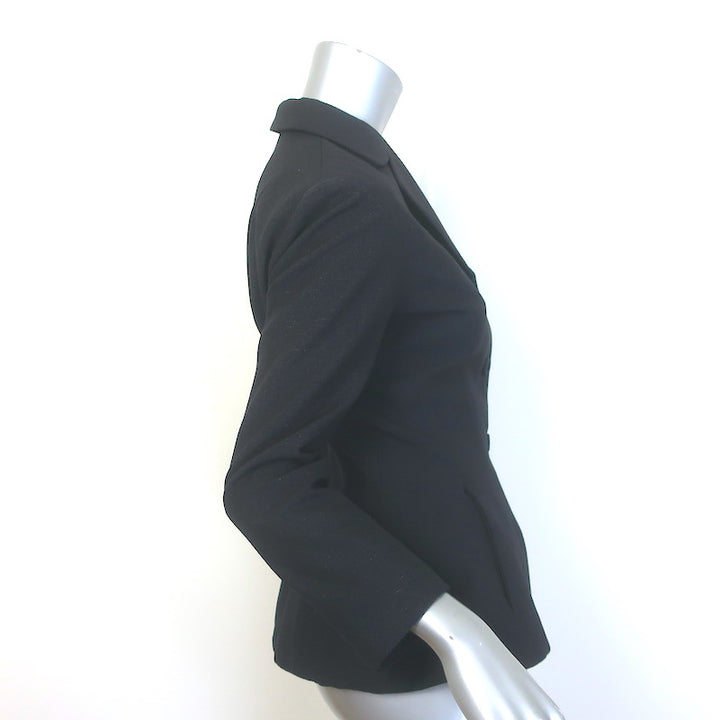 Christian Dior Bar Jacket Black Wool-Mohair Size US 4
