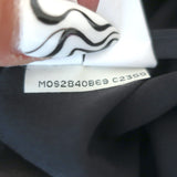 Brunello Cucinelli Drawstring Jumpsuit Charcoal Stretch Silk Size Medium