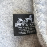 Hermes Avalon Ⅲ Throw Blanket Ecru/Gris Wool-Cashmere NEW