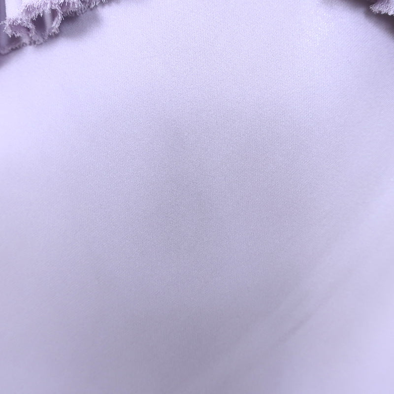 KHAITE Vita Open-Back Top Lavender Ruffled Silk Size Large