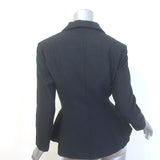 Christian Dior Bar Jacket Black Wool-Mohair Size US 4