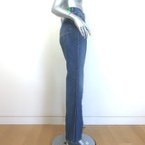 Bottega Veneta High-Rise Straight Leg Jeans Dark Blue Cotton Size 40