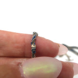 Carolina Bucci Lucky Bracelet Blue Silk & Sterling Silver