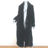 Nour Hammour Mila Shearling Coat Black Size 38