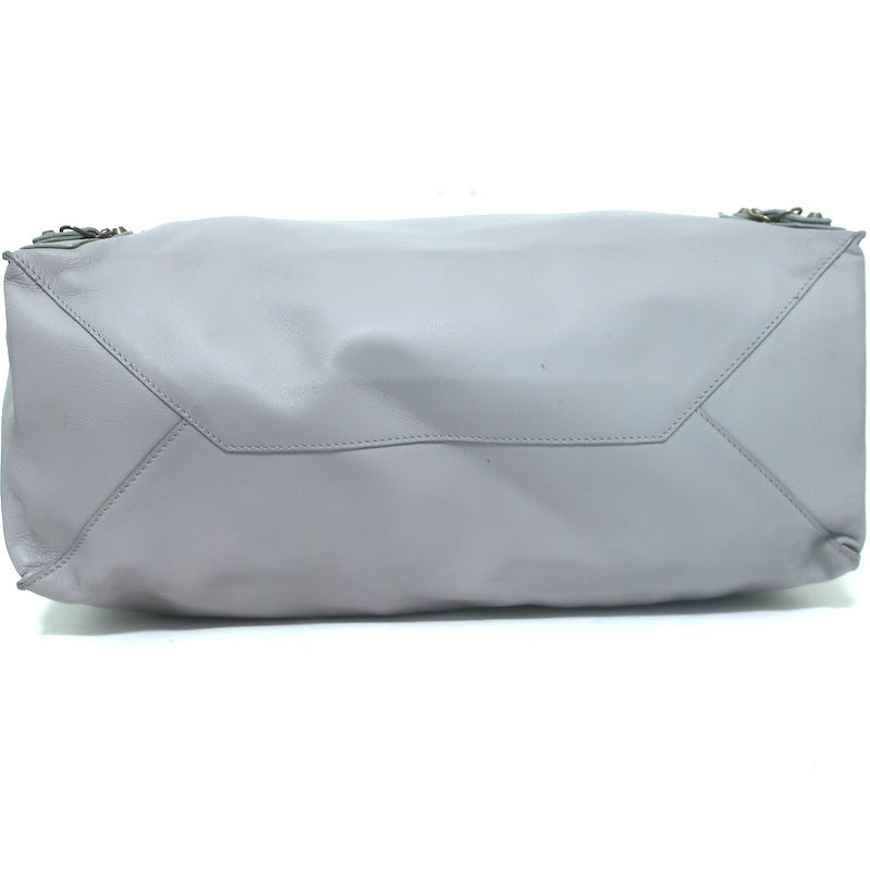 Balenciaga Papier A4 Large Tote Bag Light Blue Leather