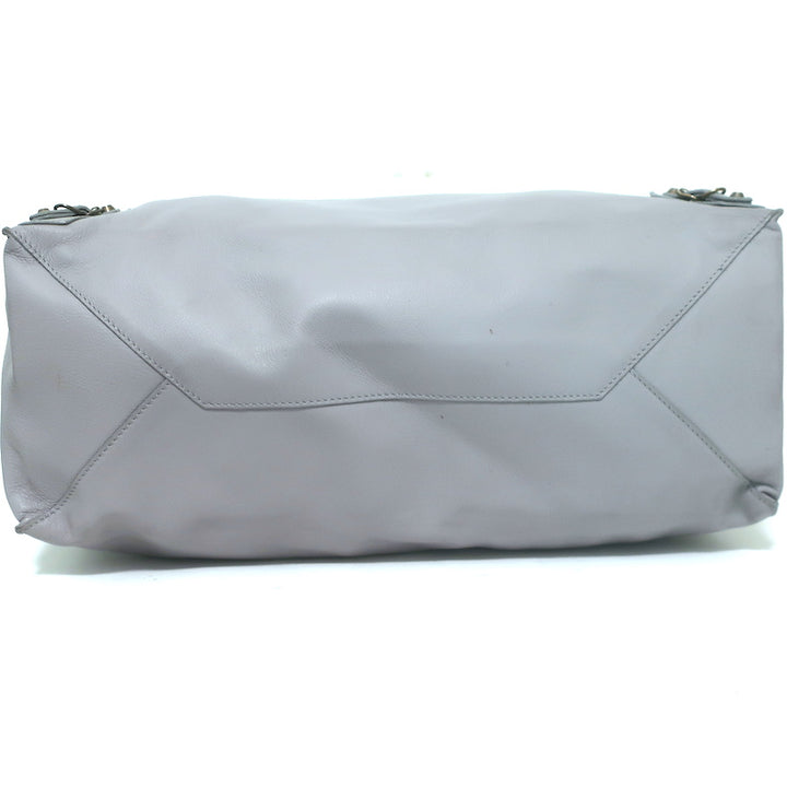 Balenciaga Papier A4 Large Tote Bag Light Blue Leather