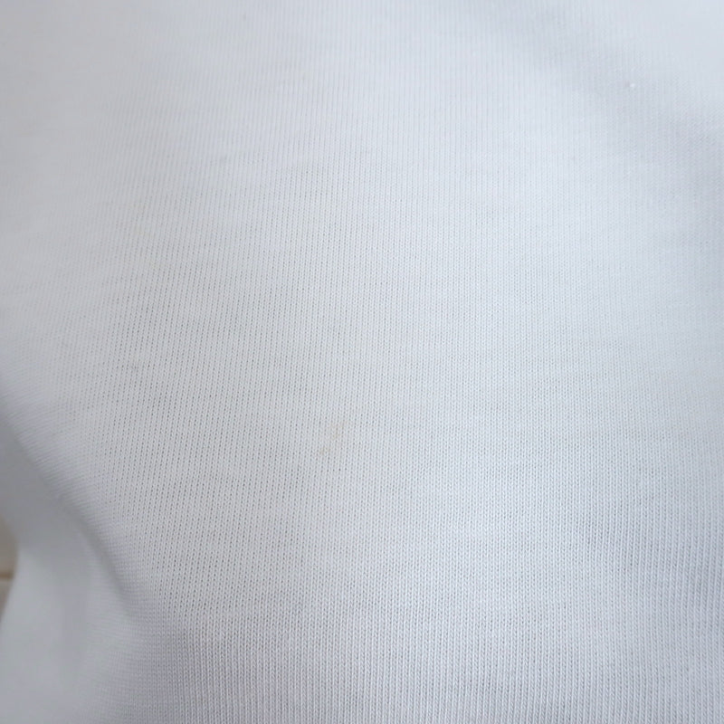 Bottega Veneta Short Sleeve Cropped Top Ivory Cotton Size Medium