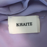 KHAITE Vita Open-Back Top Lavender Ruffled Silk Size Large