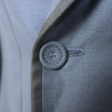 Dior Homme Double Breasted Satin-Trimmed Blazer Jacket Navy Size 44