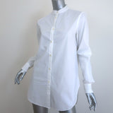 Officine Generale Amelia Button-Up Shirt White Cotton Size Small Long Sleeve Top