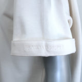 Bottega Veneta Short Sleeve Cropped Top Ivory Cotton Size Medium