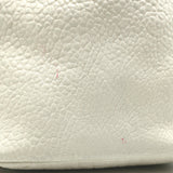 Christian Dior Bucket Bag Cream Grained Leather Small Shoulder Bag