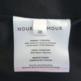 Nour Hammour Mila Shearling Coat Black Size 38