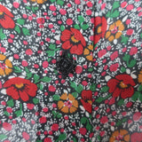 Saint Laurent Floral Print Sleeveless Button Down Top Multi Silk Chiffon Size 38