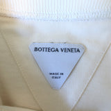 Bottega Veneta Short Sleeve Cropped Top Ivory Cotton Size Medium