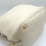 Christian Dior Bucket Bag Cream Grained Leather Small Shoulder Bag