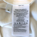Bottega Veneta Short Sleeve Cropped Top Ivory Cotton Size Medium