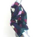 Isabel Marant Etoile Jacket Hafileal Teal/Multi Quilted Patchwork Size 38